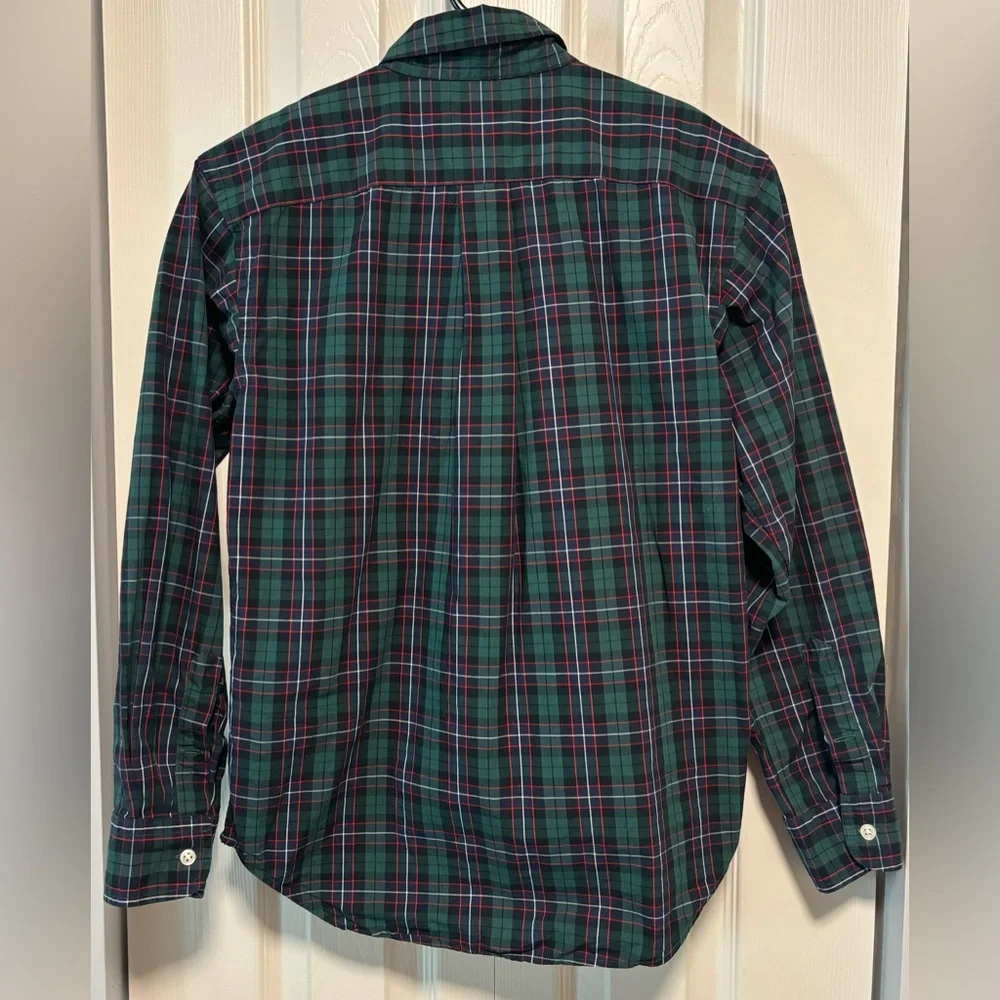 Ralph Lauren Boys Plaid Button Down Shirt Long Sleeve Classic Fit | Size Medium